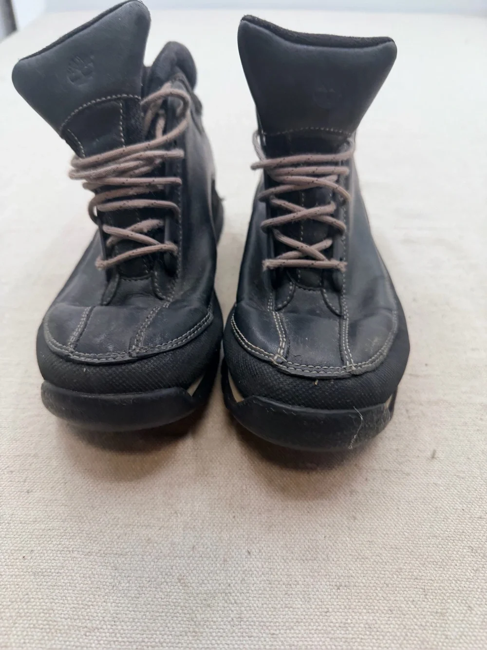 Timberland Black Leather Men's Lace-Up Boots